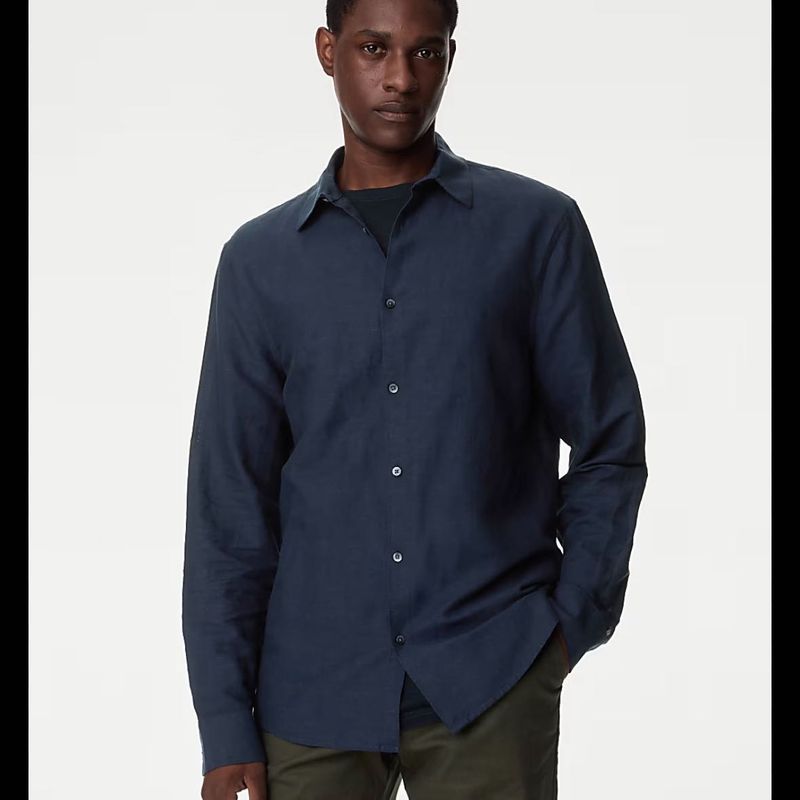 Navy Blue Casual Shirt