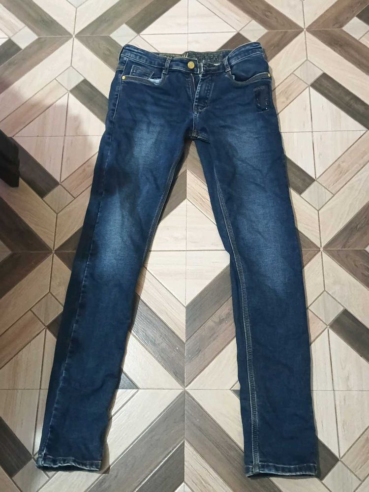 Dark Blue Denim Jeans