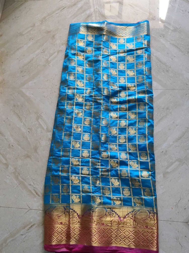 Elegant Blue Silk Saree