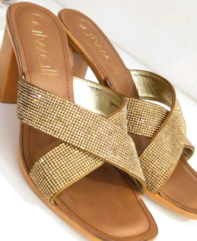 Catwalk Embellished Block Heel Sandals