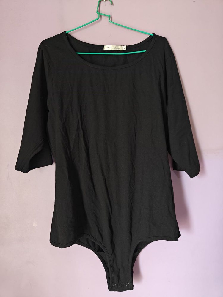 Black Bodysuit Top
