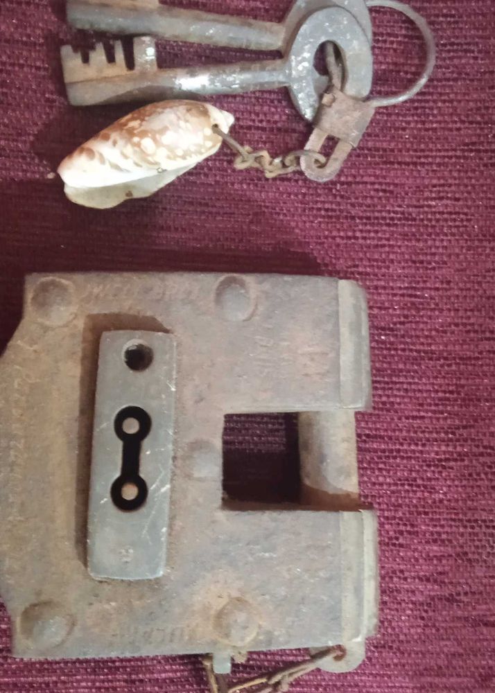 Vintage Padlock with Keys 1930s