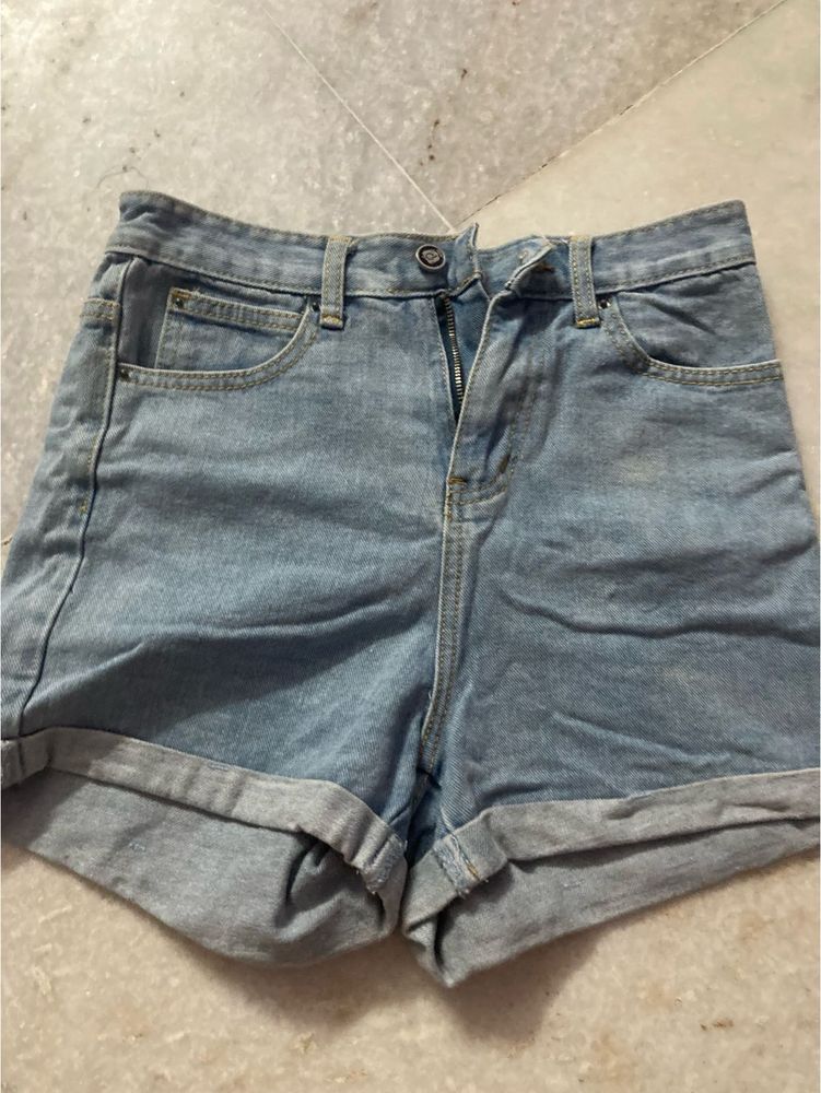 Bule Shorts Hot Pants