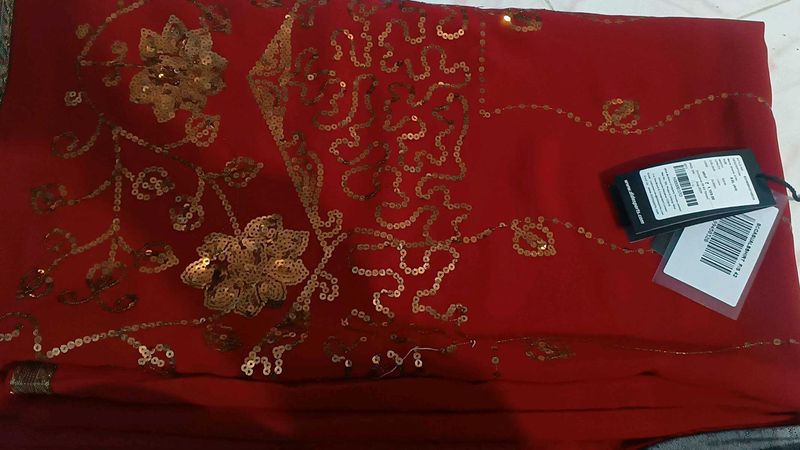 Elegant Red Saree
