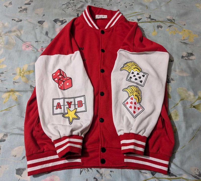 Red Varsity/Letterman Jacket