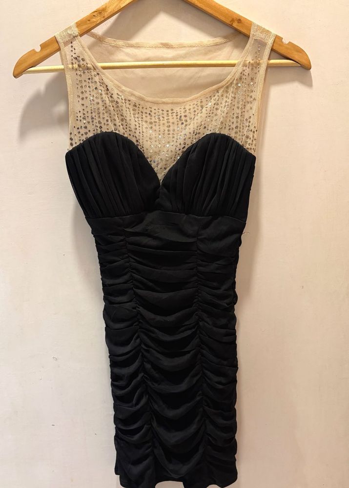 Elegant Black Imported Party Dress