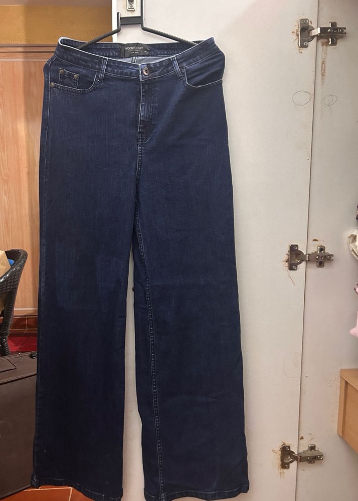 Wide Leg Denim Pants