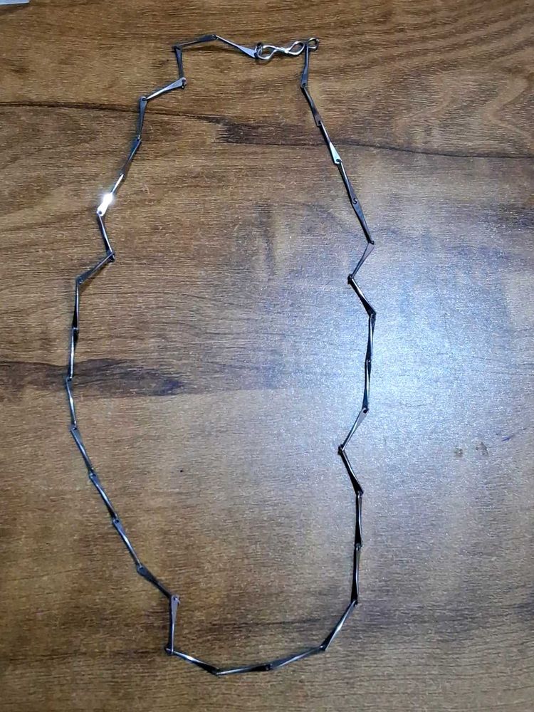 Silver Geometric Necklace