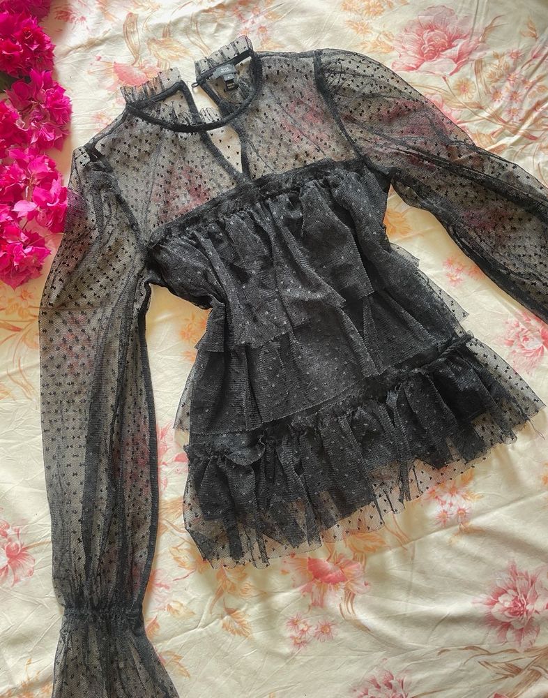 River Island Mesh Top