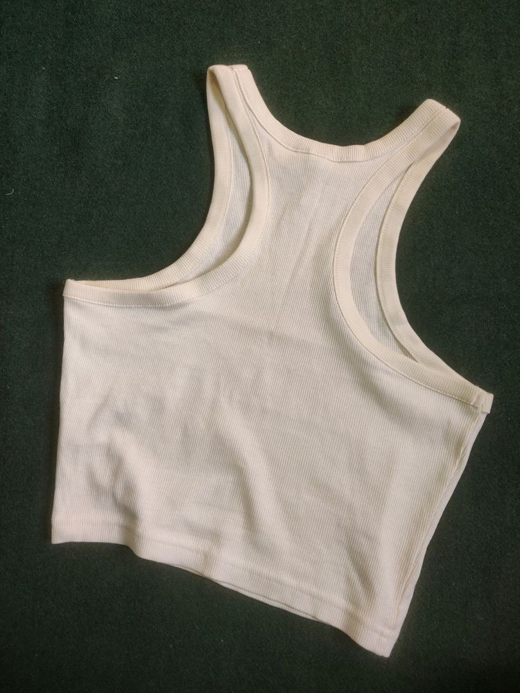H&amp;M Basic Vest Crop Top