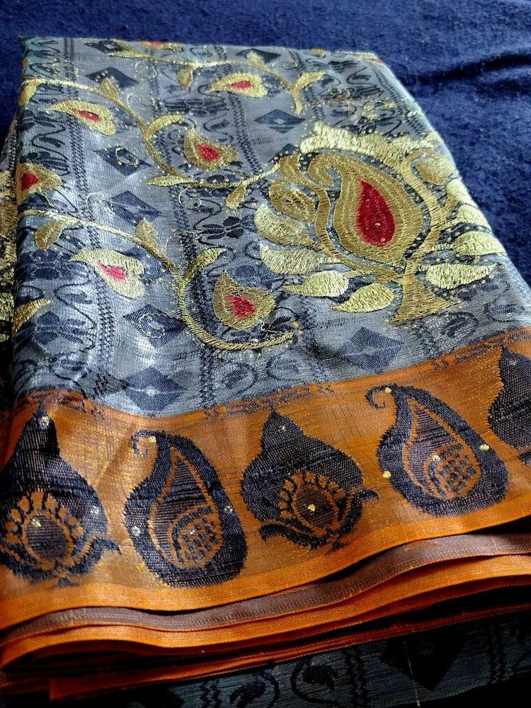 Embroidered Saree