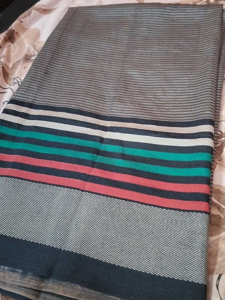 Crepe Silk Striped Saree 🖤