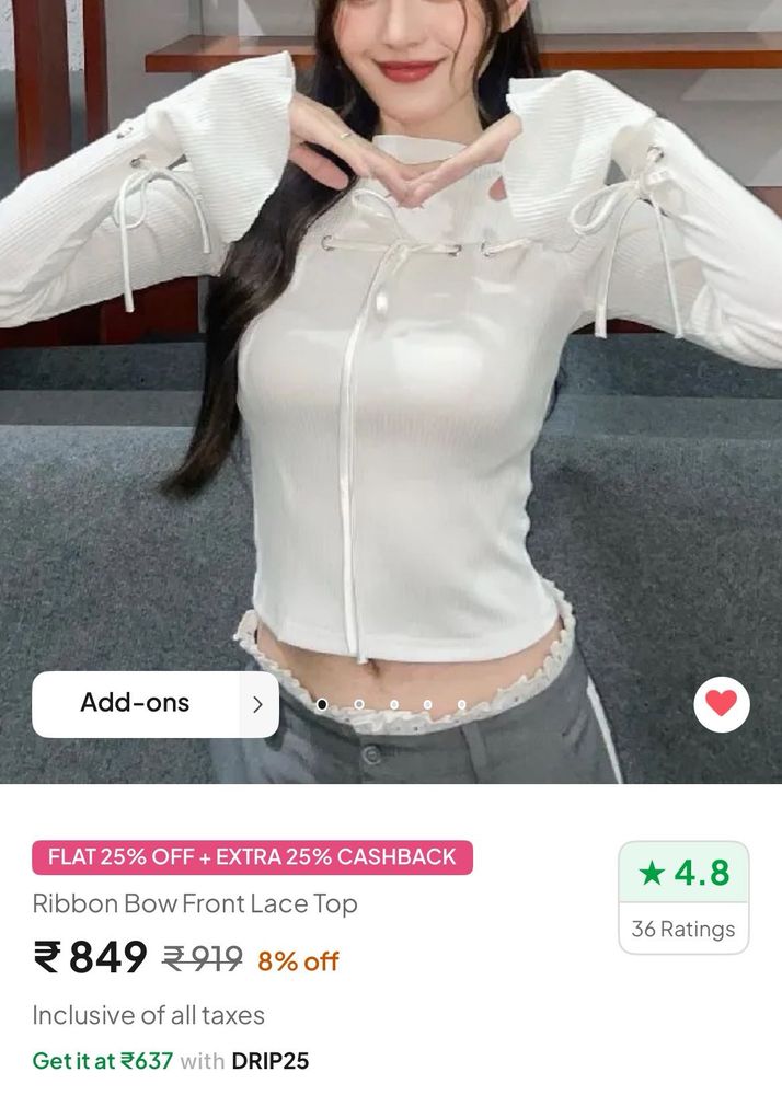 white top