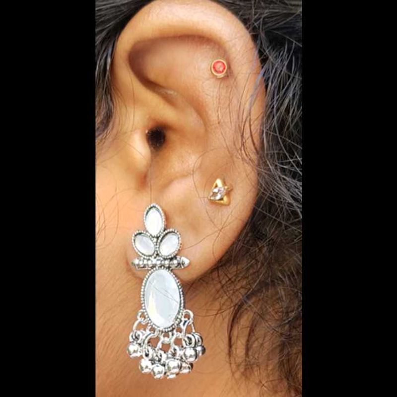 Small Opal Stone Earrings