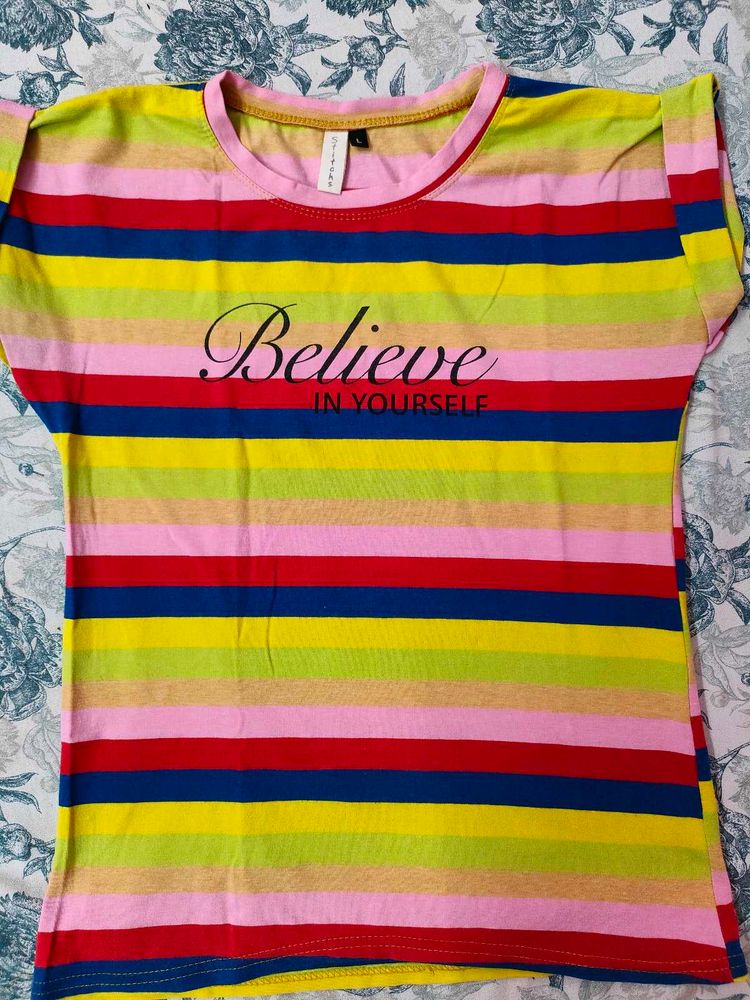 Colorful Striped Tee