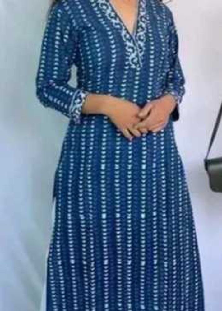 Stylish Blue Printed Kurta