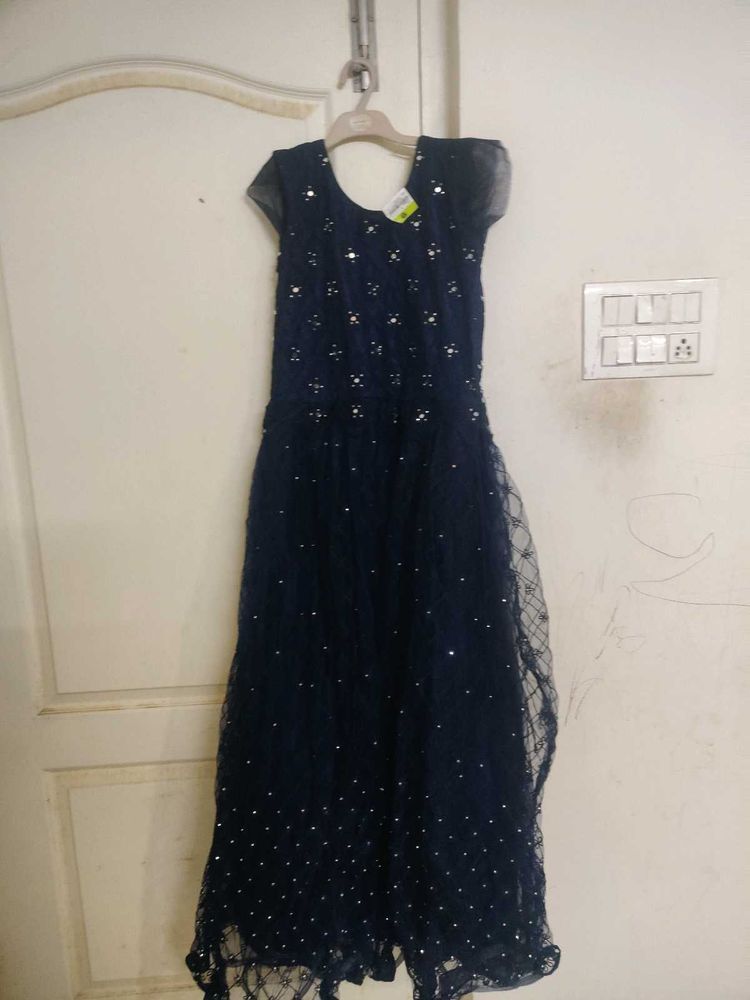 Elegant Navy Blue Dress &#34;L &#34;Size