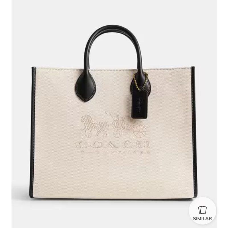 Coach Tote Bag Canvas Handbag