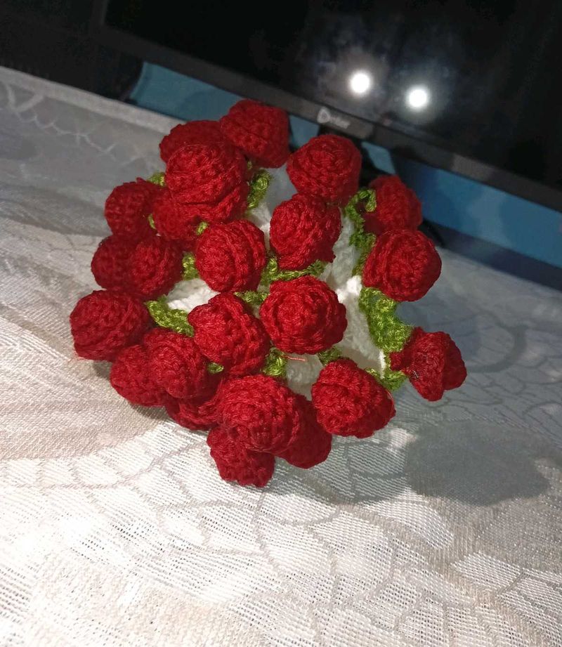 crochet rose bouquet 💐