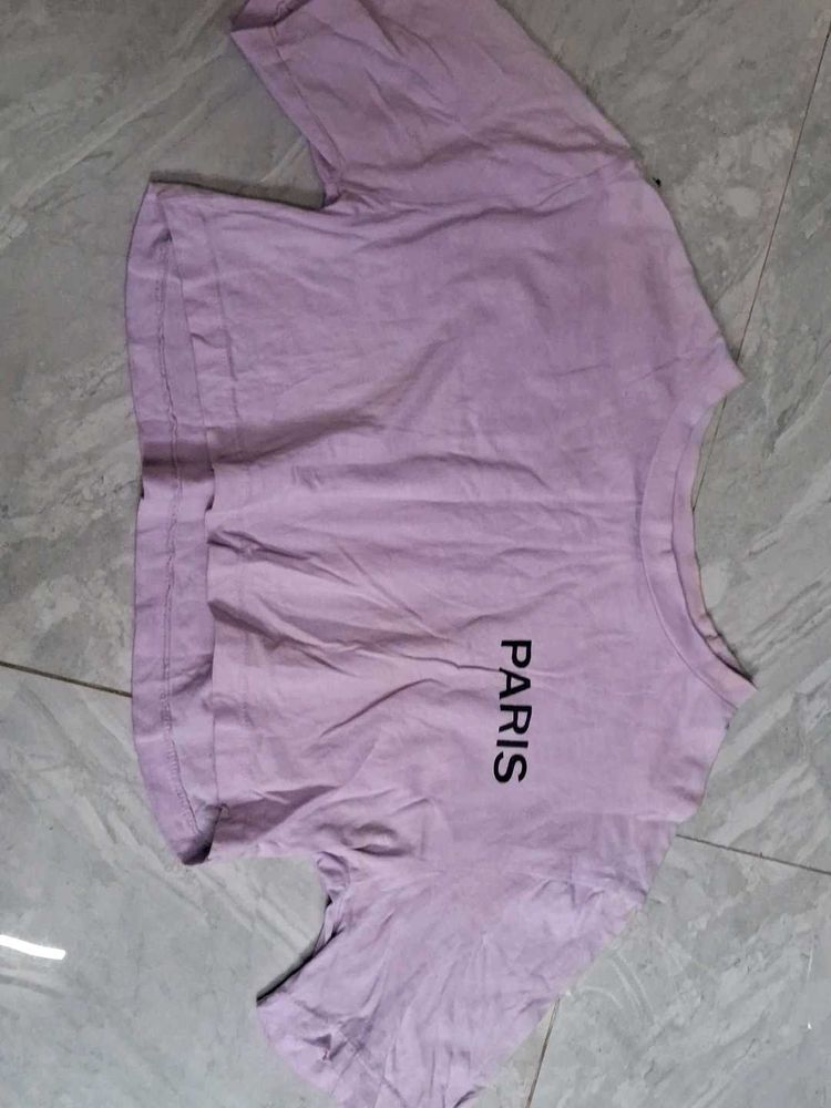 Lavender  Crop Top