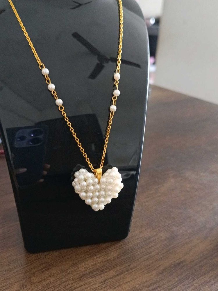 Pearl Heart Necklace 💖