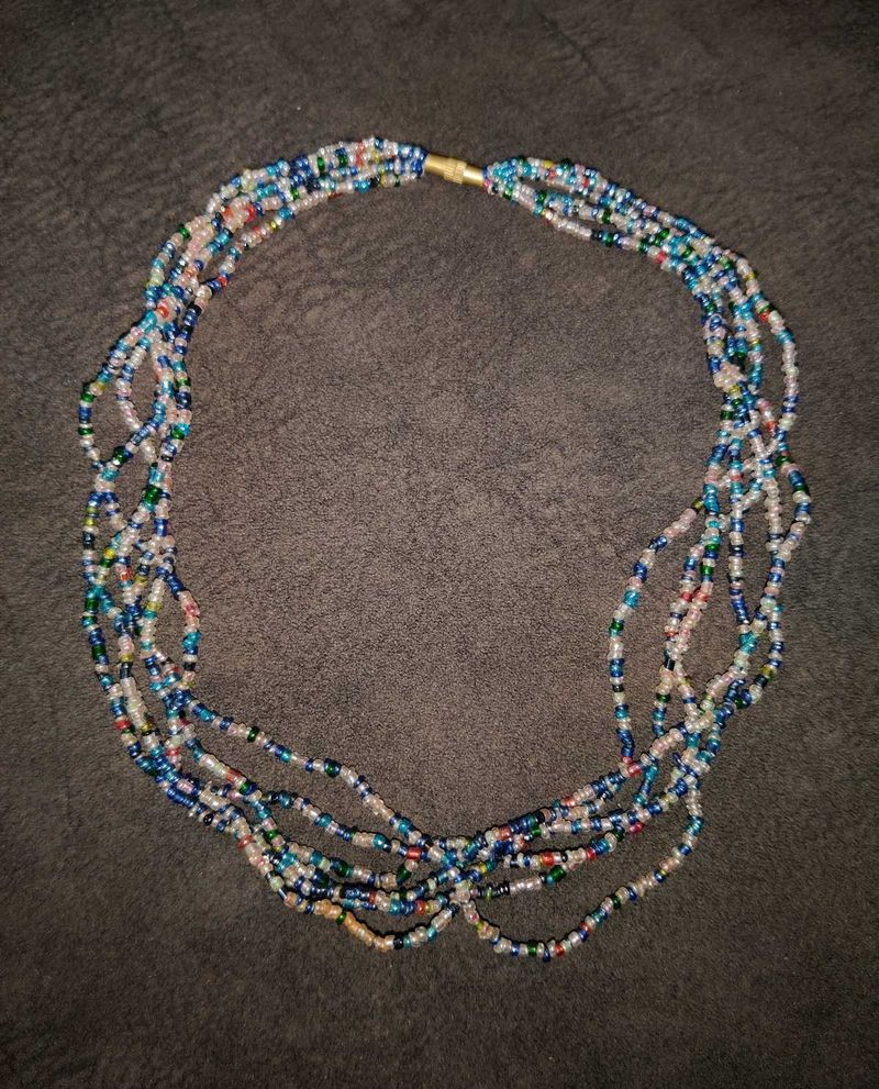 Multi-Strand Seed Bead Necklace