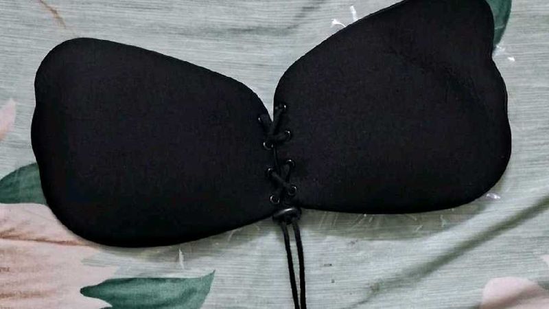 Black Adhesive Bra