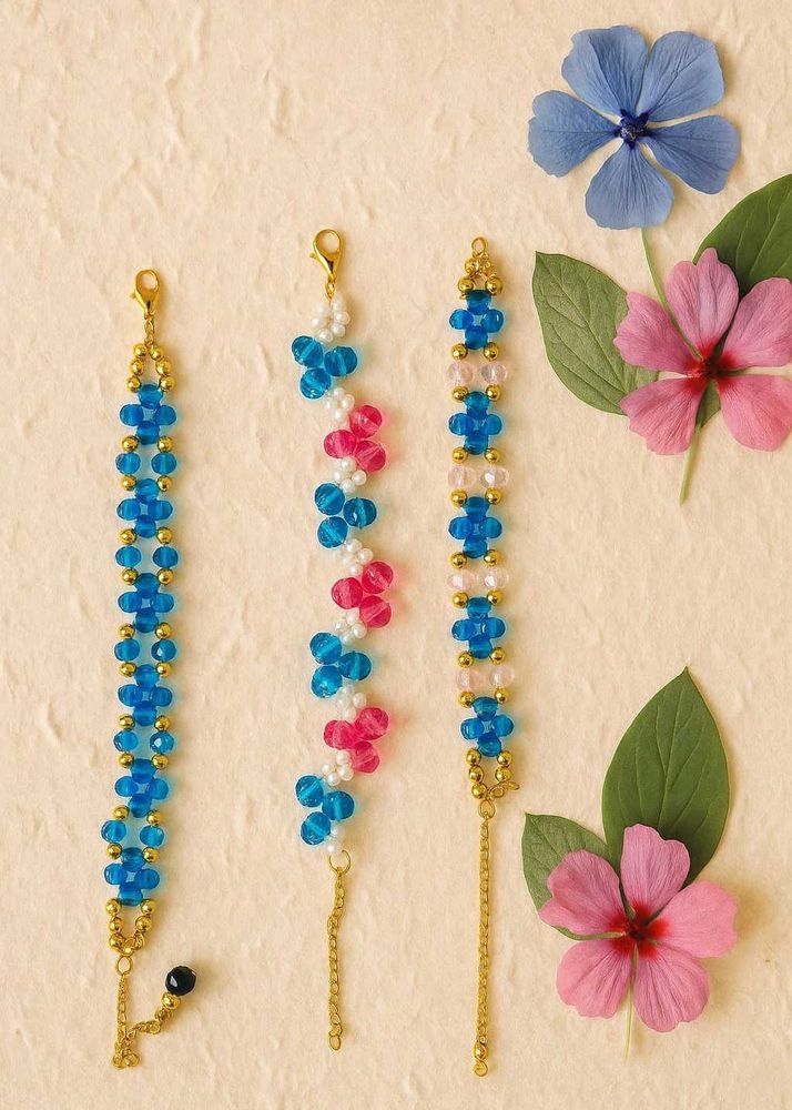 ⚡Beaded Flower Bracelet Set