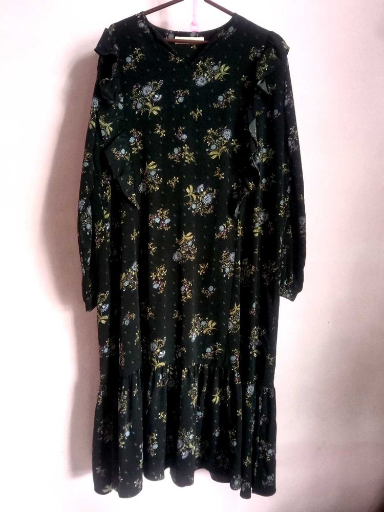 Floral Dress . Free Size