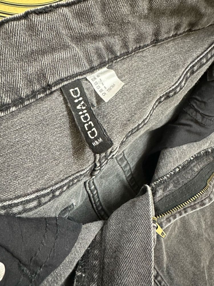 H&amp;M Divided Grey Wash Skirt