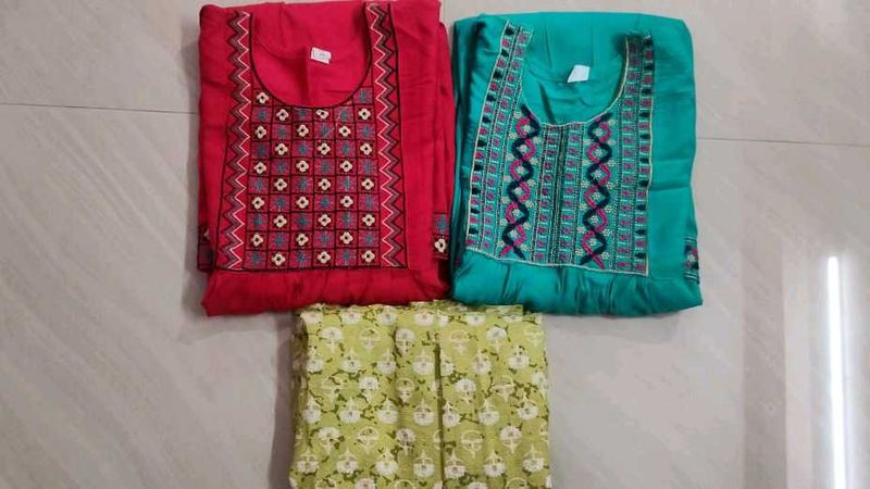 Elegant Kurtas Set Of 3