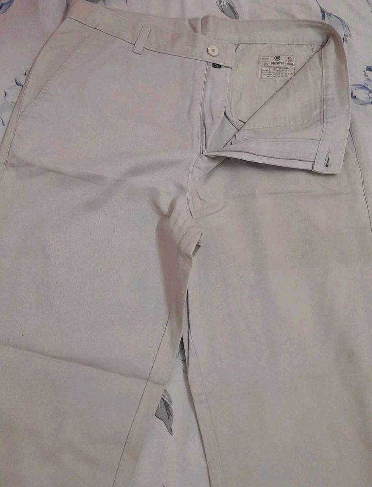 Men's Casual Beige Pants
