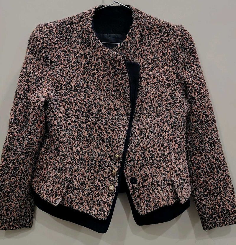 Pink Tweed Blazer