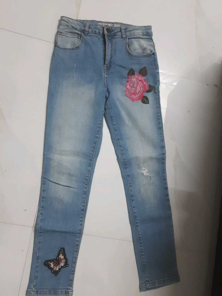 Floral Jeans