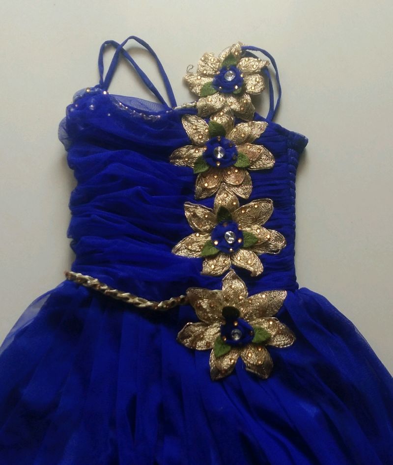 Royal Blue Flower Girl Dress