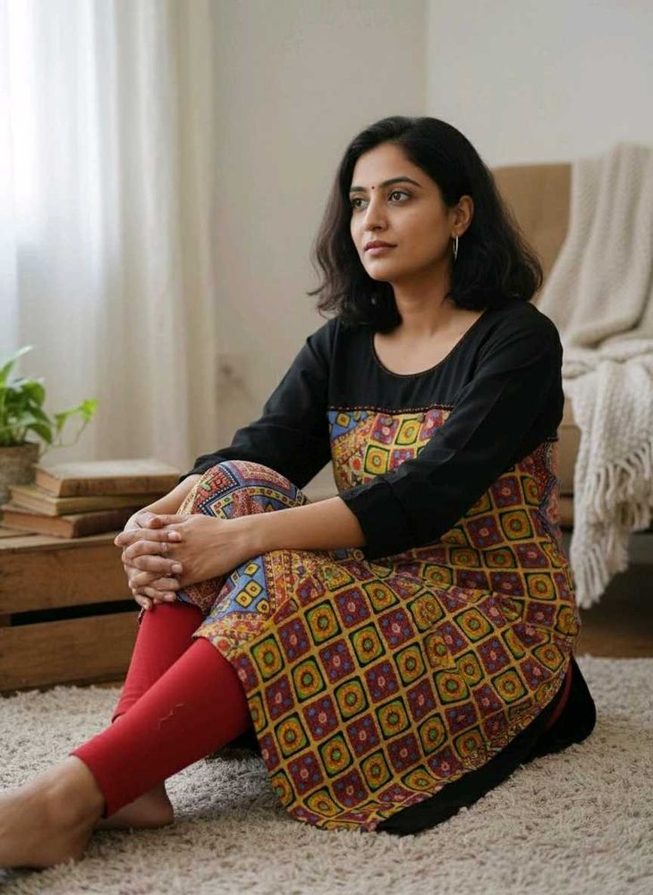 Vibrant Ateesa Kurta With Pockets &amp; Leggings Set