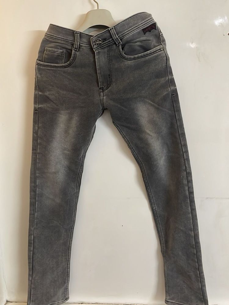 Gray Denim Jeans