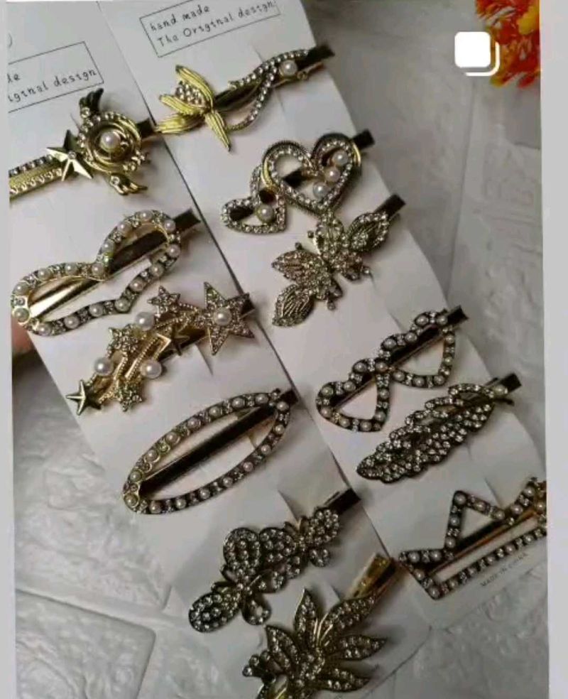 Sparkling Hair Clip Set