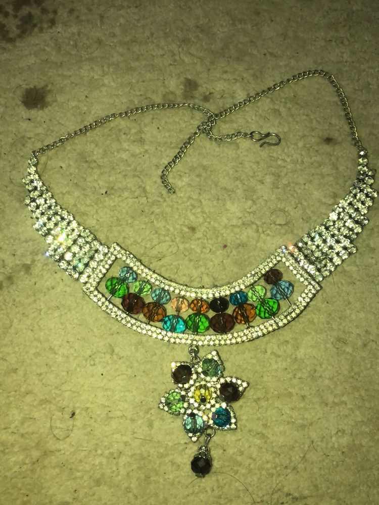 Rhinestone Statement Necklace