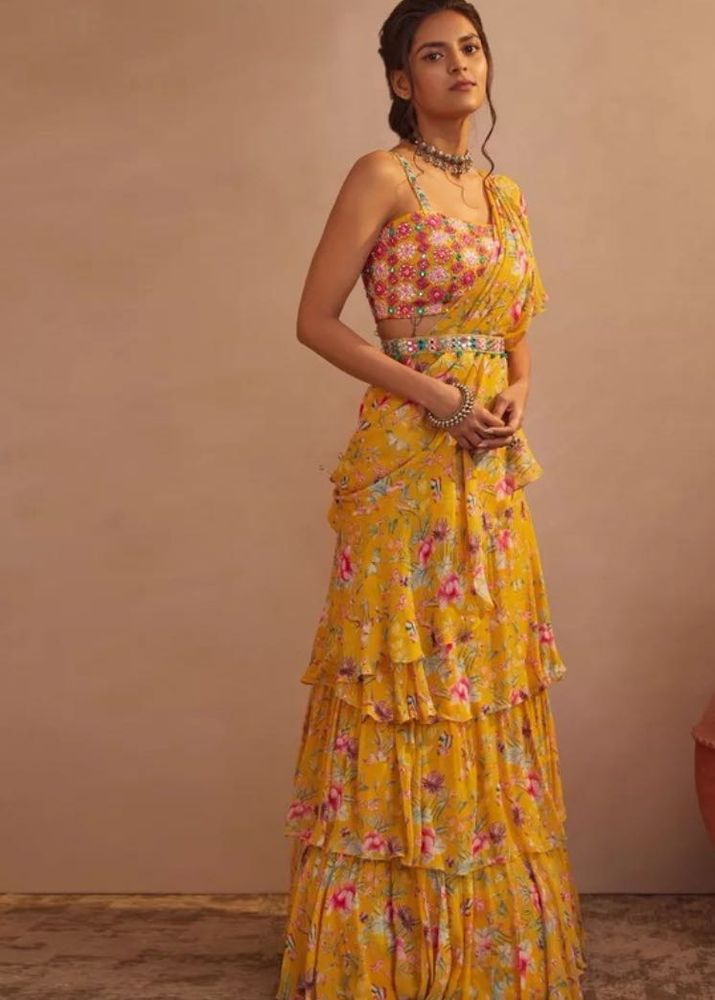 Indo Western Saree