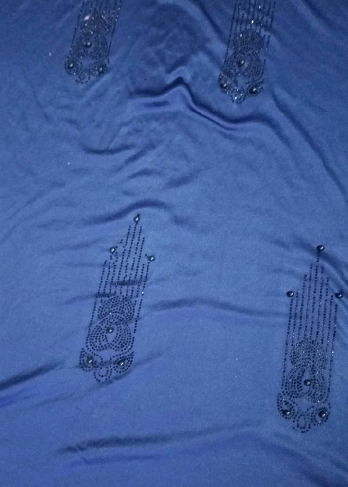 Elegant Blue Ethnic Fabric