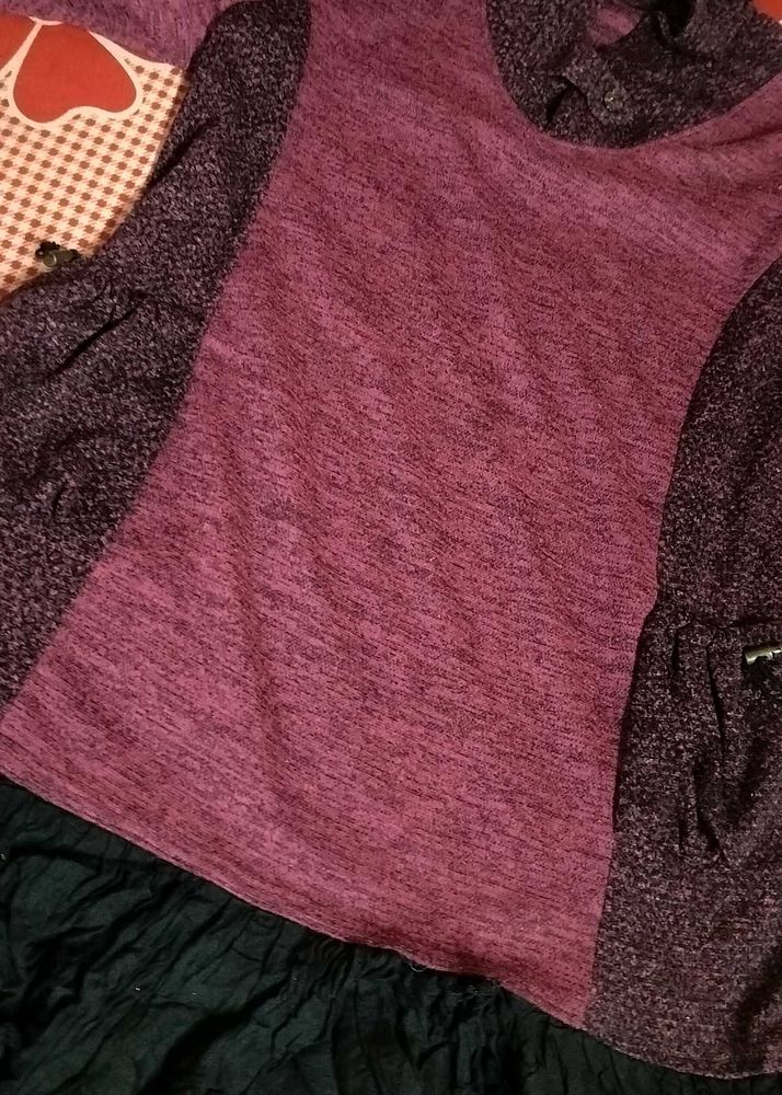 Purple Asymmetrical Dress