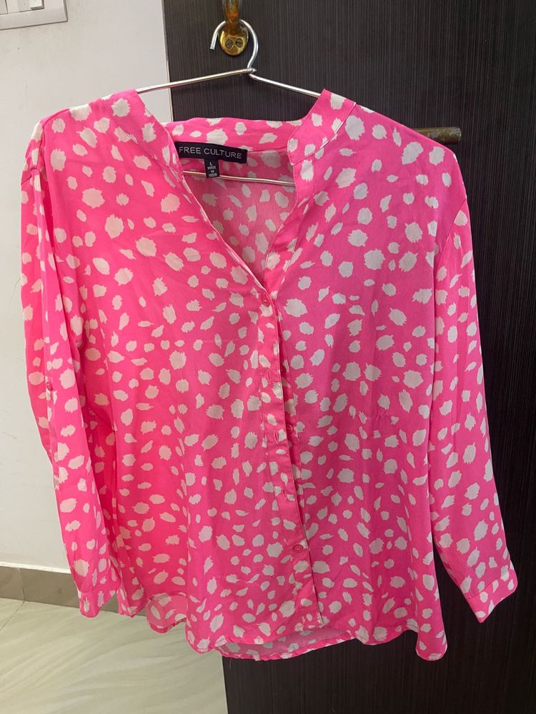 Pink Spot Top