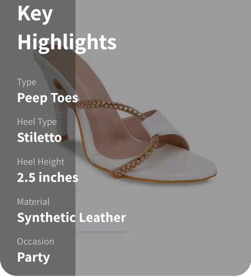 WHITE HIGH HEELS