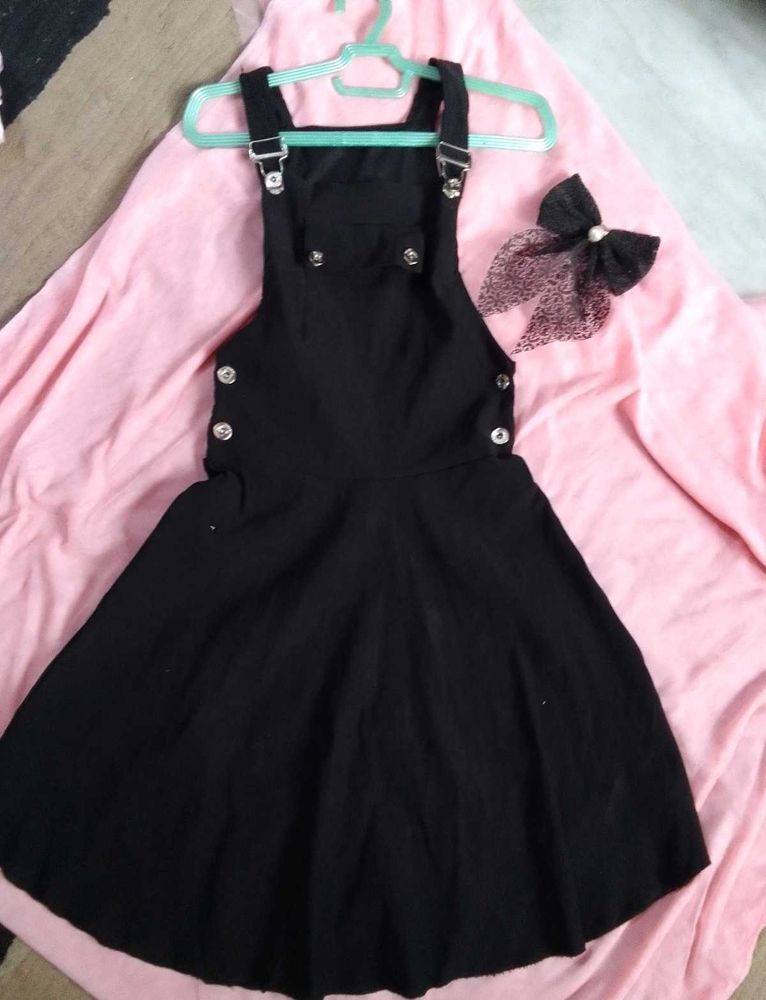 Black Skirt Dungaree