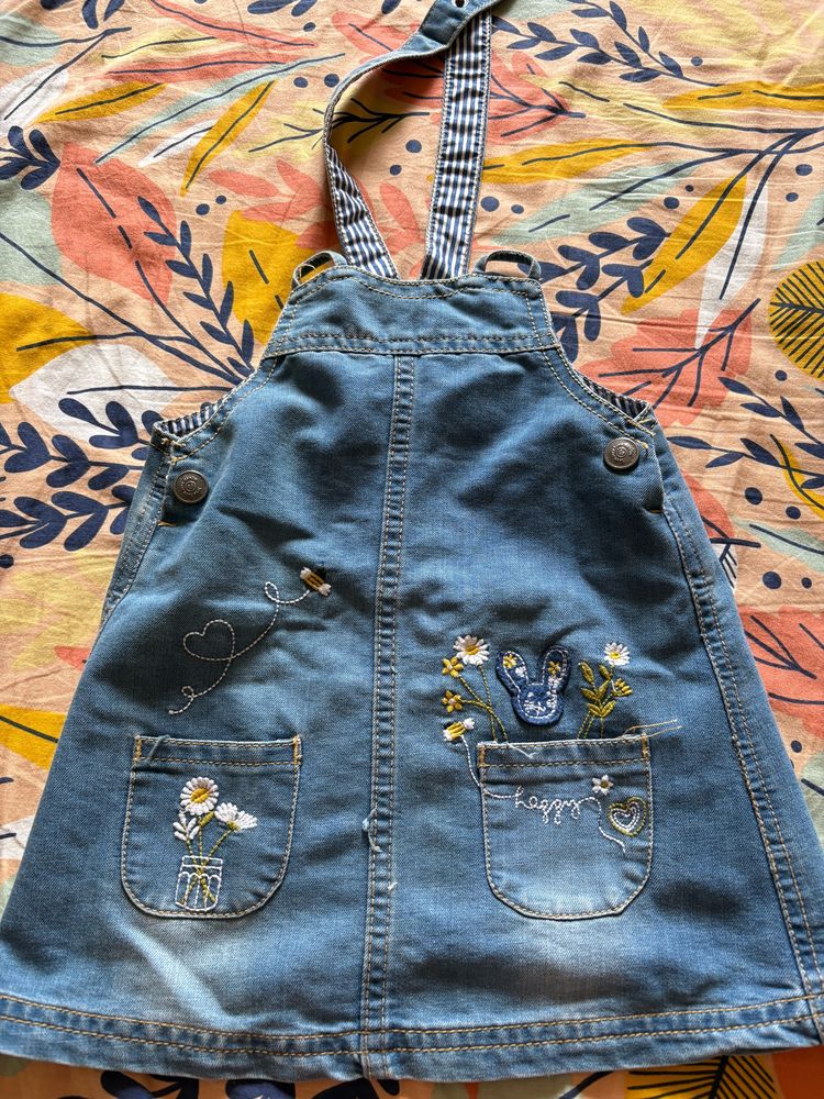 Girls Denim Frock 2-4yrs