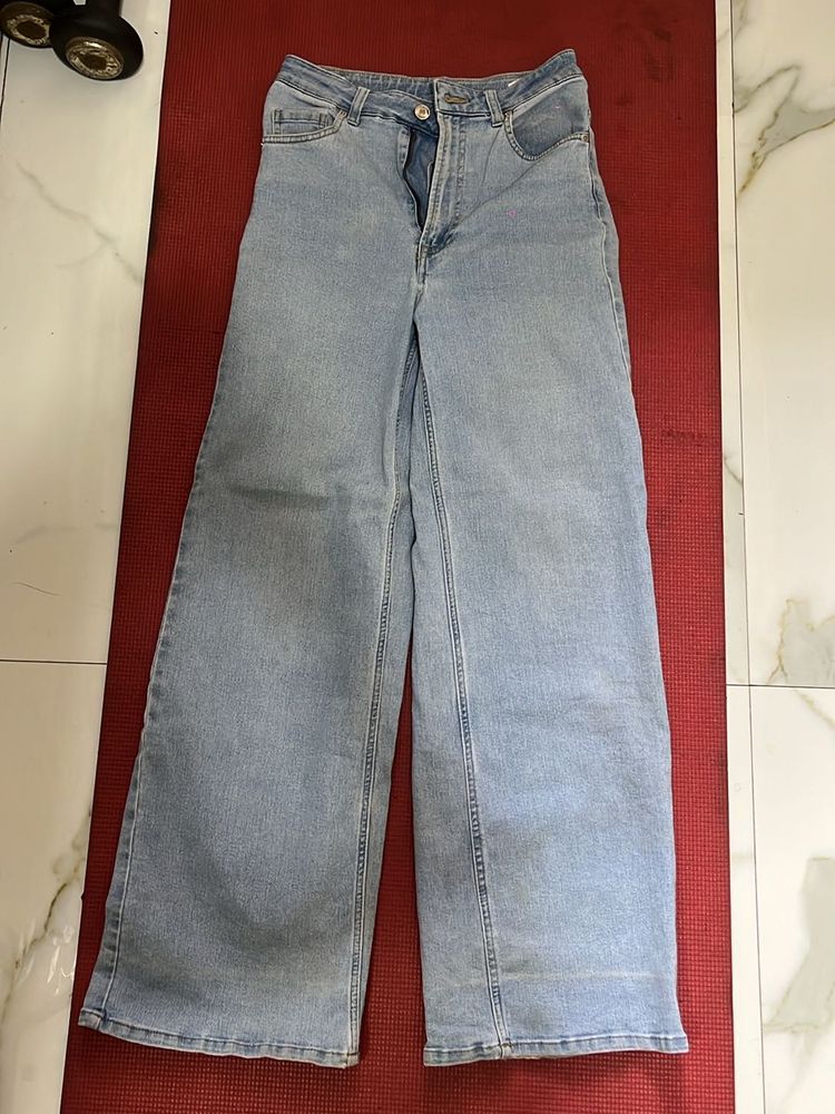 Blue wide Leg Jeans