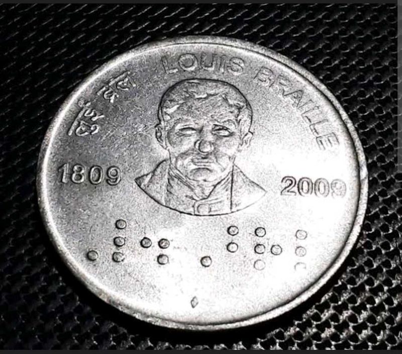 Louis Braille Coin Bombay Mint Mark ♦️