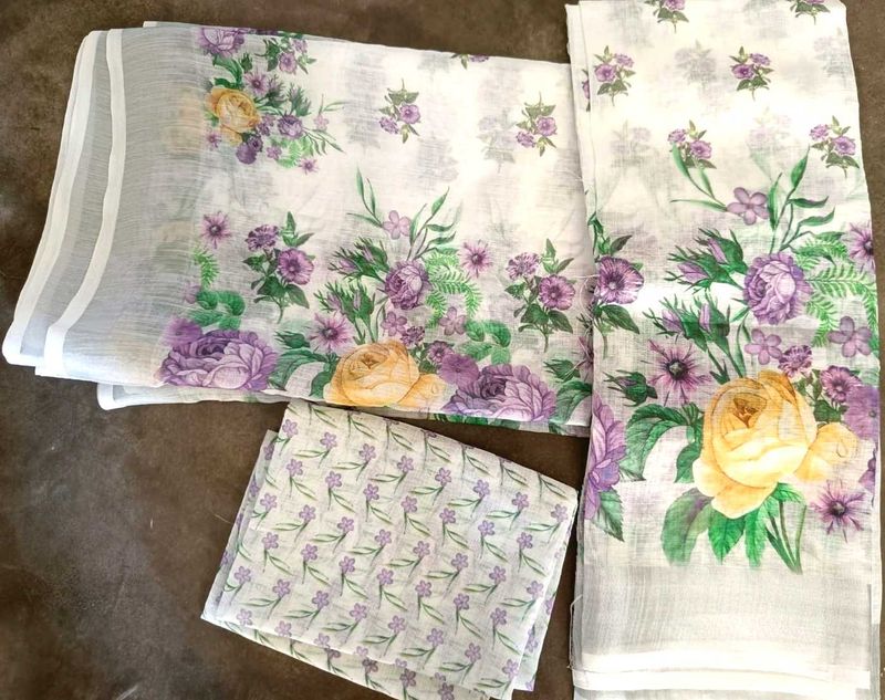 Digital Printed Mekhela Chadar Set