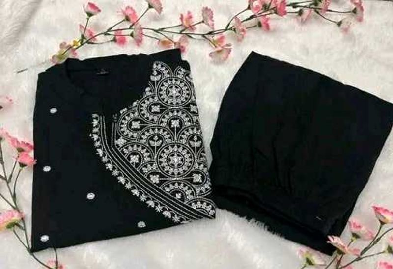 🐦‍⬛ embroidery 2 Pc Set